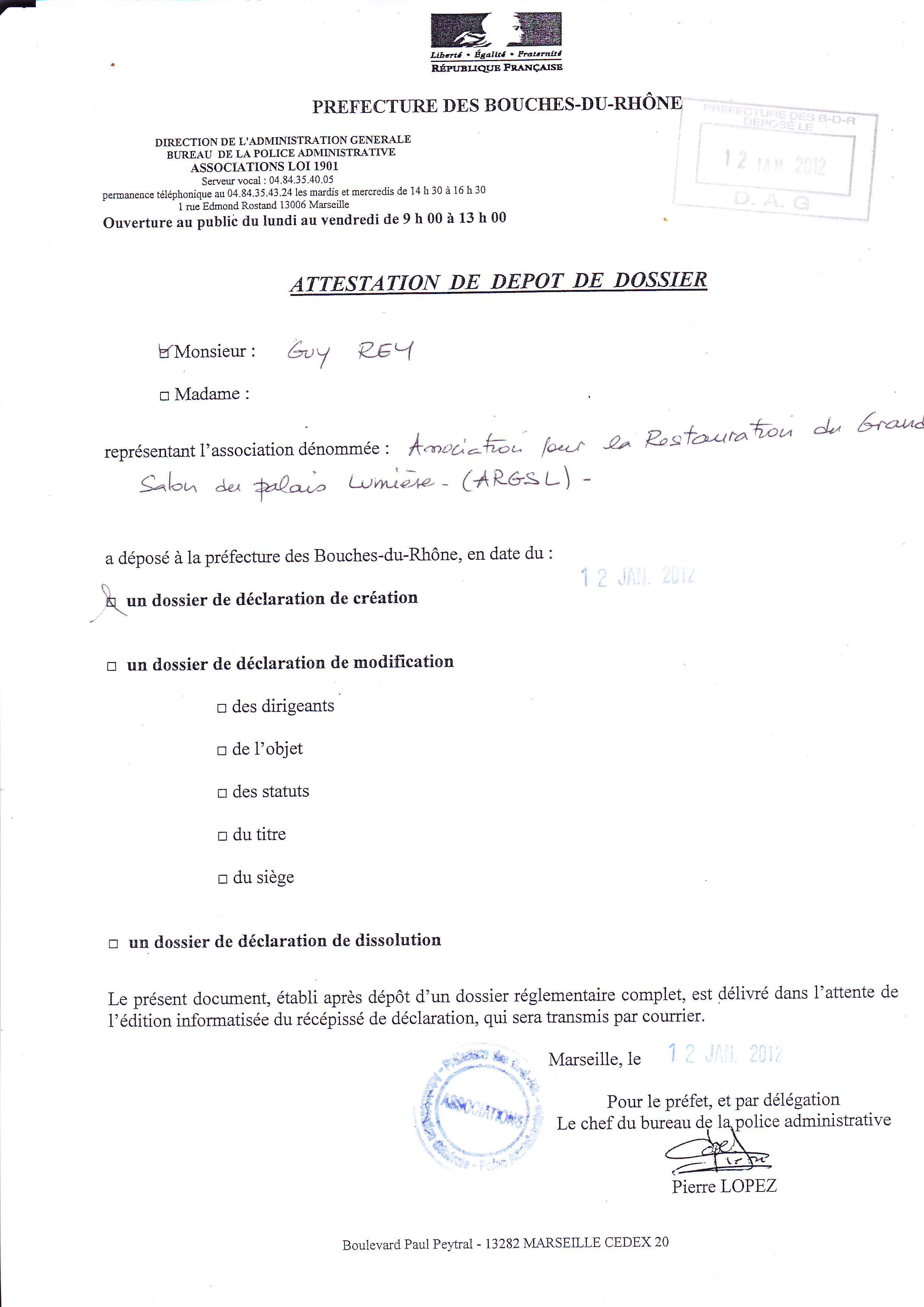 attestation de sponsoring